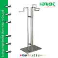 Modern chrome steady garment display stand